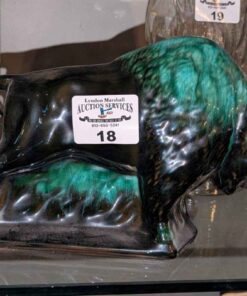 Pottery Buffalo statue