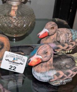 Trio of ceramic duck bowls