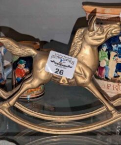 Brass rocking horse