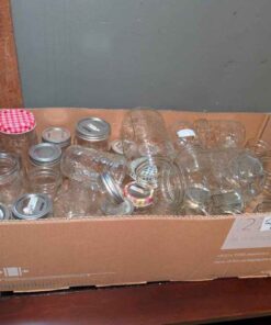 Large assortment of mason jars