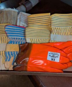 Assorted work gloves