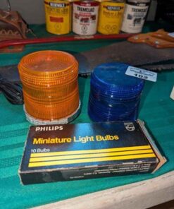 Beacon light, blue shade and miniature bulbs