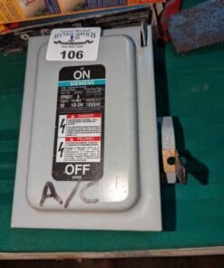 Siemans Enclosed Switch model CFN 311