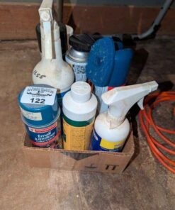 Assorted cleaners, sprays, lubricants, etc