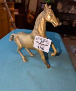 Brass horse statue