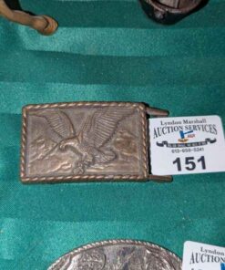 Eagle in flight belt buckle