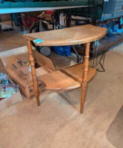 Tiered flatback wooden table