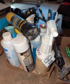 Cleaners, rust paint, crown rust, silicone, etc
