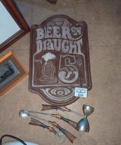 Beer on Draught and rifle bar utensils
