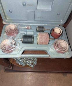 Rubber sanding drum set