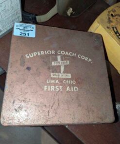 Superior Coach vintage first aid case