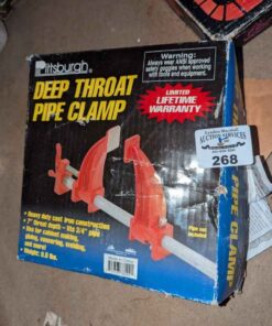 Deep throat pipe clamps