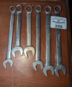 Snap on combination wrenches
