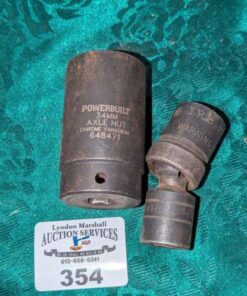 Powerbuilt Axle nut and flex head socket