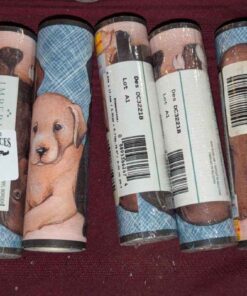 Ready pasted vinyl puppy dog wallpaper