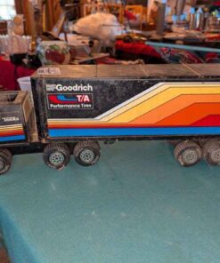 Vintage Tonka Transport truck and trailer model