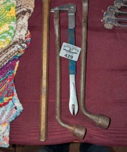 Tire irons, Nail puller, etc