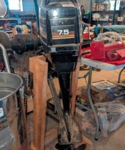7.5 HP Mercury outboard motor with stand