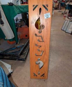 Music note wooded cut out