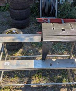 Stainless steel work bench with router table attachment