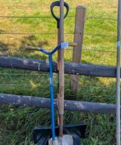 Snow shovel, garden spade and weeder