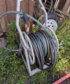 Garden hose on reel