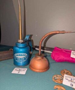 Rainbow Pump oiler and eagle oil cans