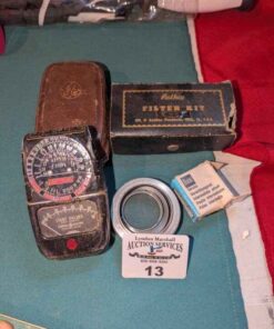 GE exposure meter, lens, Rothco Filter kit