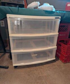 Three drawer gracious living portable storage