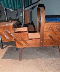 Fold out Sewing cabinet and pinking shears