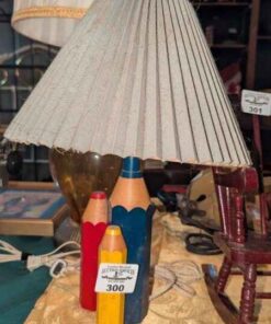 Pencil crayon table lamp
