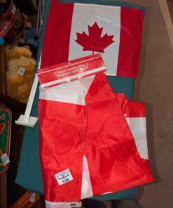Canadian car and pole flags