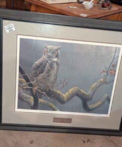 "In The Oak - Great Horned Owl" Robert Bateman