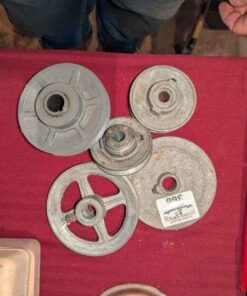 Assorted pully wheels