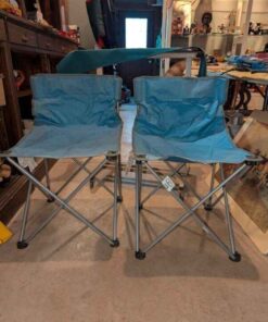 Pair of folding camp chairs