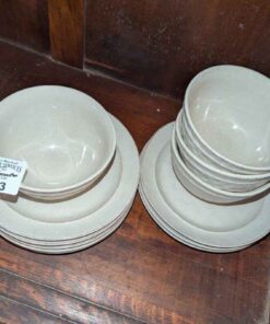 Soup bowls and plates