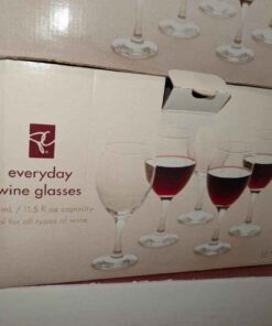 Three boxes of wine glasses