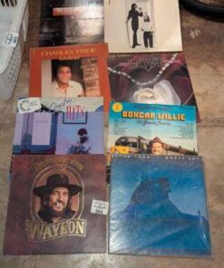 Elton John, Waylen Jennings, Boxcar Willie, Etc Record albums