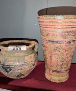 Pair of stoneware vases