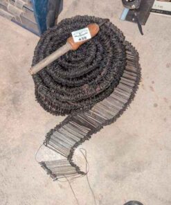 Rebar loop ties and wood mandrel