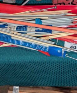 Assorted knitting, crochet needles