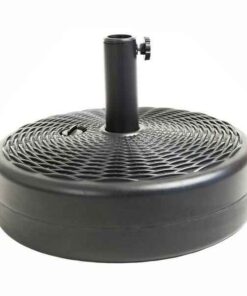 Round black umbrella base