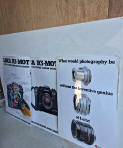 QTY3 camera wall poster hard vinyl 1 slightly damaged