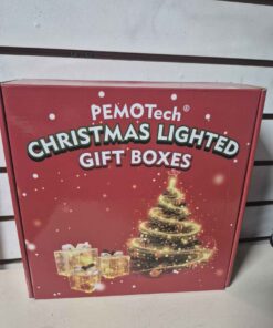 Christmas lighted gift boxes