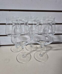 Qty 5 water goblets