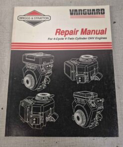 VANGUARD Briggs and stratton, twin cylinder, L head engine service manual