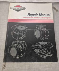Briggs and stratton, twin cylinder, L head engine service manual