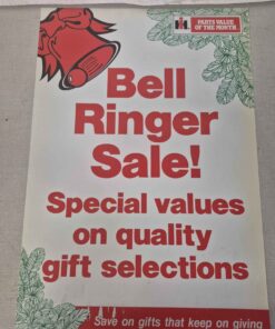 Vintage bell ringer poster heavy duty plastic