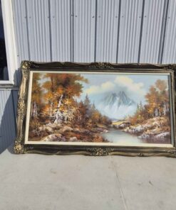 Large canvas painting