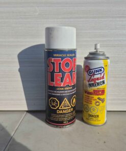 Partial stop leak and liquid wrench